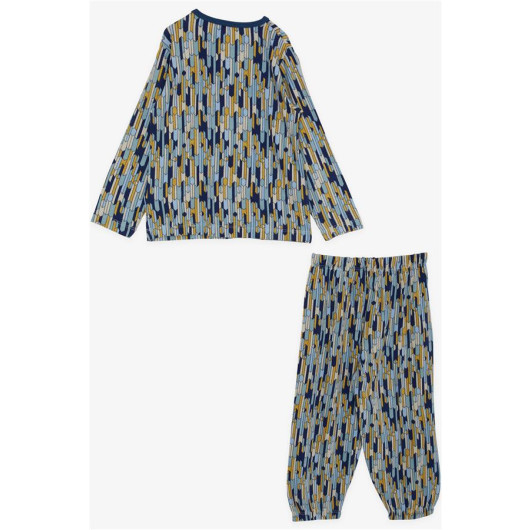 Baby Boy Pajama Set Patterned Mixed Color (9 Months-3 Years)
