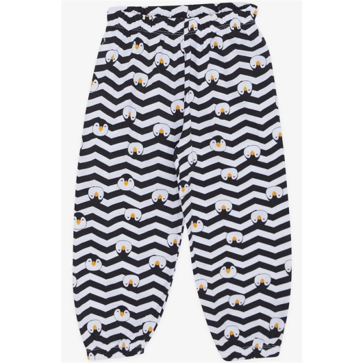 Baby Boy Pajamas Set Cute Penguin Pattern Black (9 Months-3 Years)