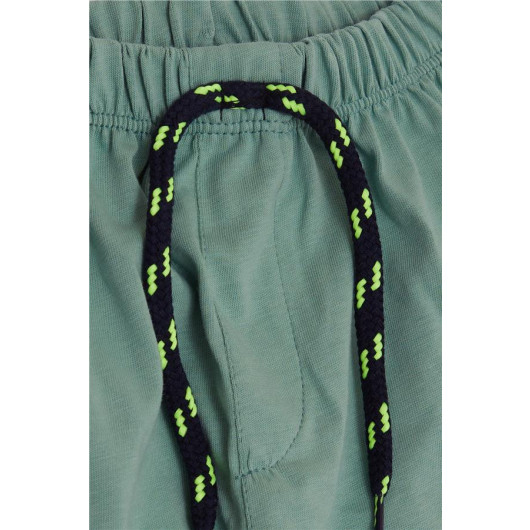 Baby Boy Shorts Waist Elastic Lacing Accessory Basic Mint Green (9 Months-3 Years)