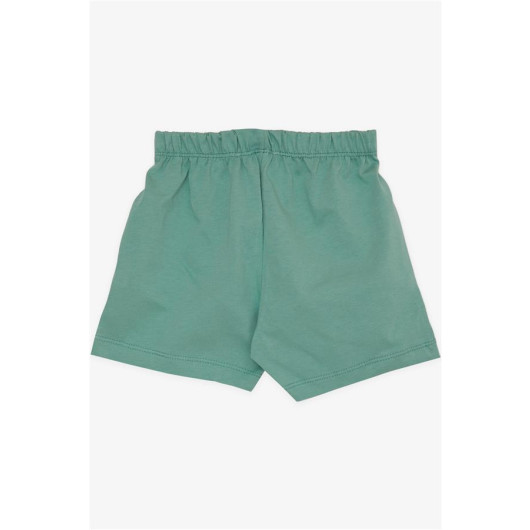 Baby Boy Shorts Waist Elastic Lacing Accessory Basic Mint Green (9 Months-3 Years)