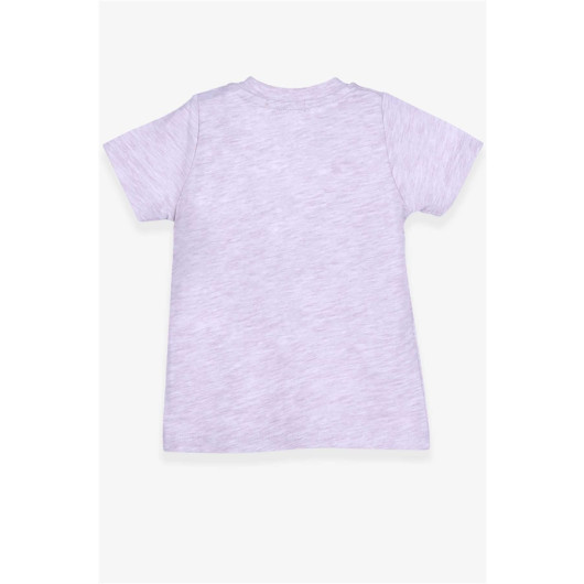 Newborn Baby Boy T-Shirt 100% Cotton Printed Color Beige (9Mths-3Yrs)