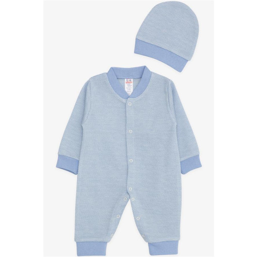 Baby Boy Rompers Patterned Blue (0-6 Months)