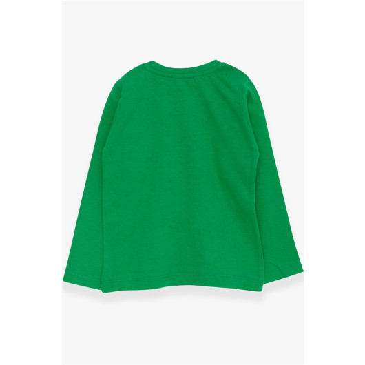 Baby Boy Long Sleeve T-Shirt With Pocket Green (9 Months-3 Years)
