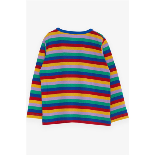 Baby Boy Long Sleeve T-Shirt Striped Mixed Color (1.5 Years)