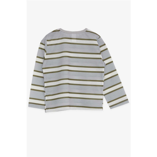 Baby Boy Long Sleeve T-Shirt Pop Striped Mix Color (9 Months-3 Years)