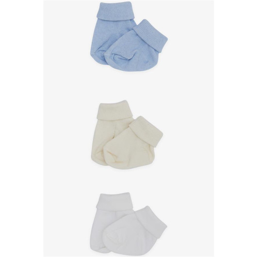 Baby Boy Newborn Socks Ankle 3 Pack Mixed Color (0-3 Months)