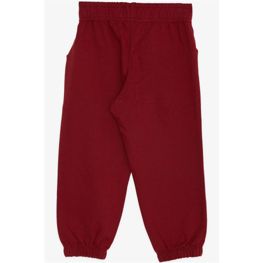 Boy Child Bottom Lace Accessory Elastic Waist Pocket Claret Red (1-4 Years)