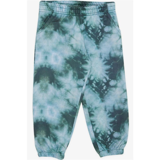 Boy's Sweatpants With Tie-Dye Patterned Pockets Mixed Color (1-4 Years)
