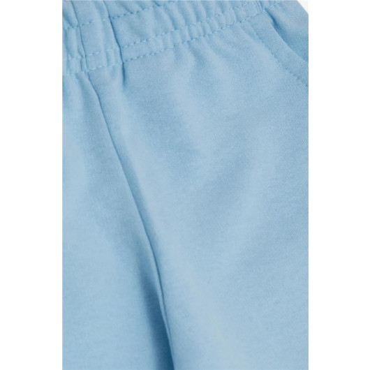 Boy's Sweatpants With Pockets Basic Light Blue (Age 1-4)