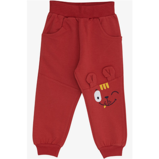 Boy's Sweatpants Line Embroidered Tile (1.5-3 Years)