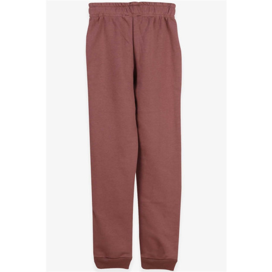 Boy's Sweatpants Figure Embroidered Mink (9-14 Years)