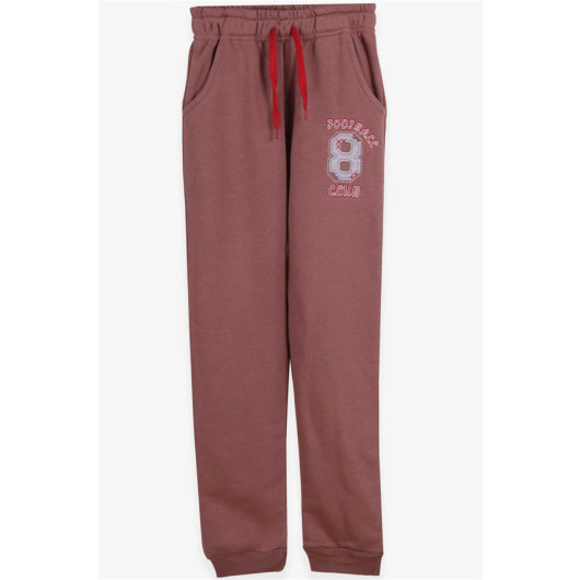 Boy's Sweatpants Figure Embroidered Mink (9-14 Years)