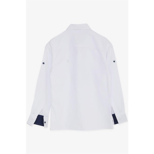 Boy Shirt With Bow Tie White (8-12 Years)