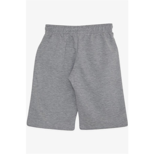Boy's Capri Crest Gray Melange (4-9 Years) With Pocket Lacing Accessory