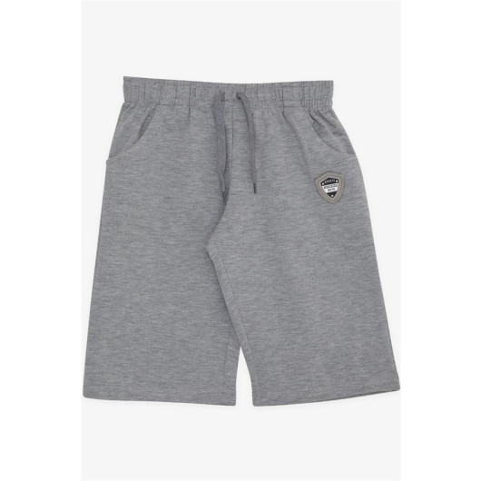 Boy's Capri Crest Gray Melange (4-9 Years) With Pocket Lacing Accessory