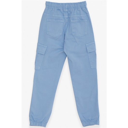 Boy's Jeans Light Blue (8-14 Years) With Elastic Waist Pocket