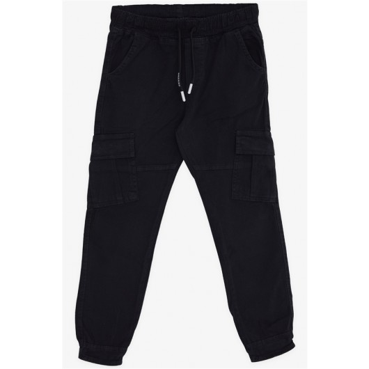 Boys Jeans Anthracite (8-14 Ages) Elastic Waist Pockets