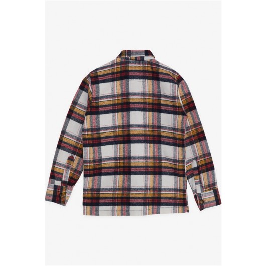 Boy Lumberjack Shirt Checkered Mixed Color (8-14 Years)