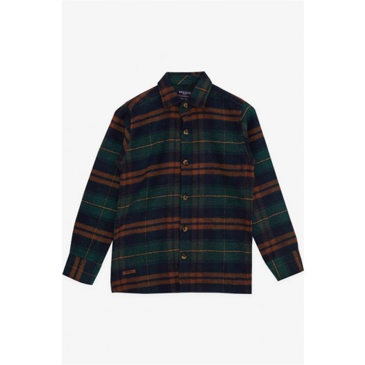 Boy Lumberjack Shirt Green (8-14 Years)