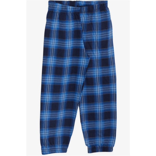 Boy's Pajama Set Plaid Patterned Mixed Color (4-8 Years)