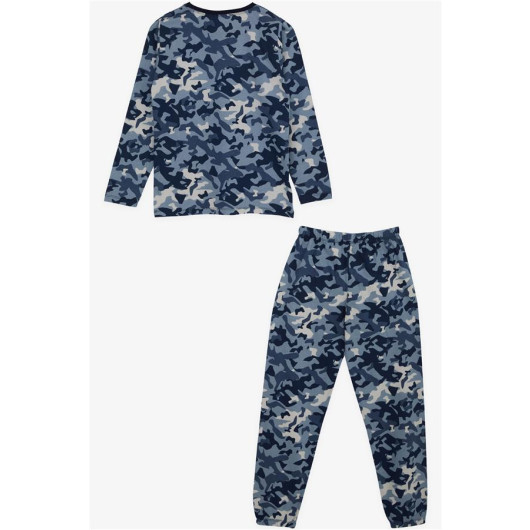 Boys Pajamas Set Camouflage Patterned Mixed Color (9-12 Years)