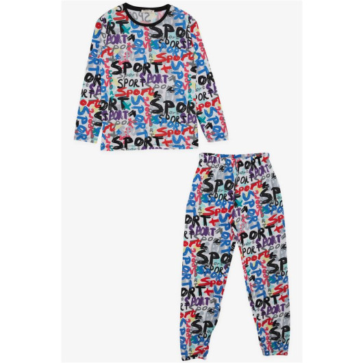 Boys' Pajamas Set, Patterned, Mixed Colors (9-12 Years)