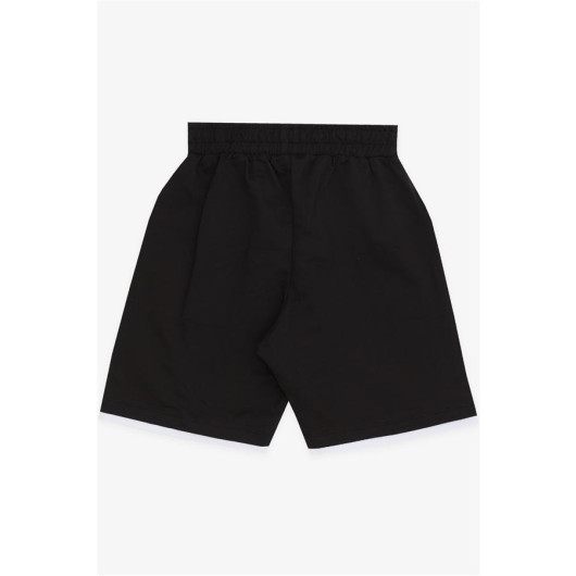 Boys Short Swith Pocket Accessories Black (8-14 Years)