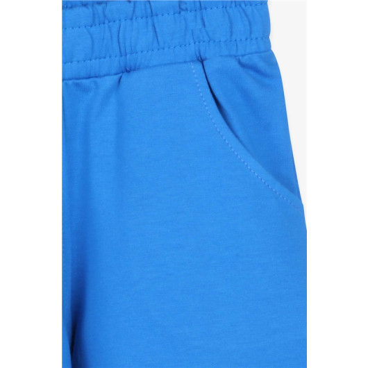 Boys Shorts Solid Color Blue (3-7 Years)