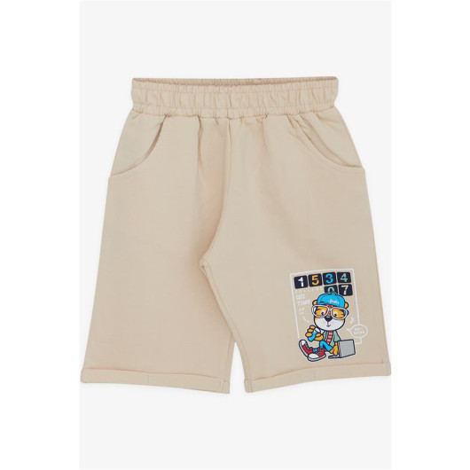 Boys Shorts Suit Marine Lion Printed Mint Green (1-4 Years)