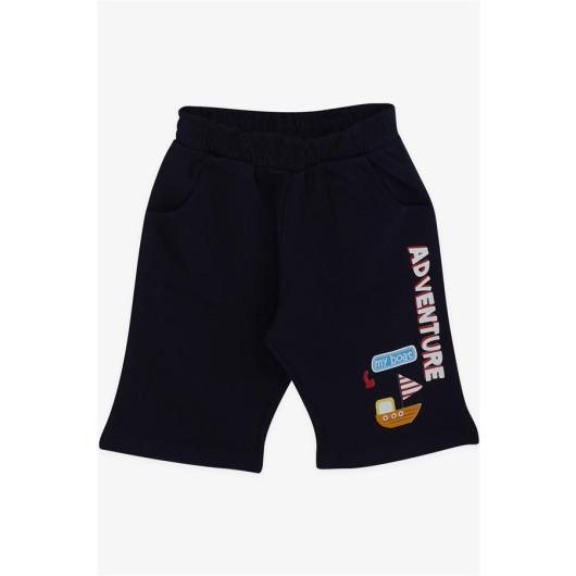 Boys Shorts Suit Adventure Island Printed Ecru (1.5-4 Years)