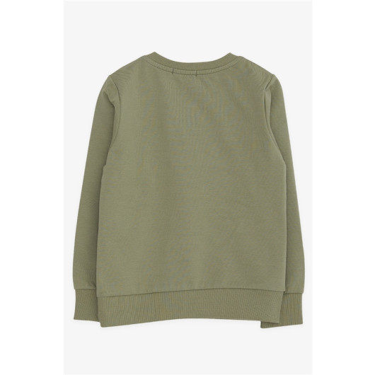Boys' Sweatshirt Printed Khaki Green (2-6 Years)