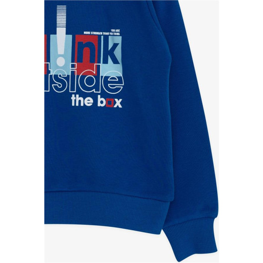 Boy's Sweatshirt With Text Printed Sax (2 Years)