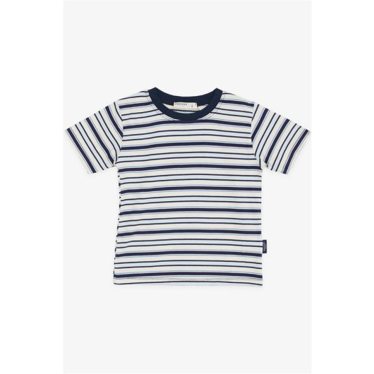 Boys T-Shirt Striped Mix Color (3-7 Years)
