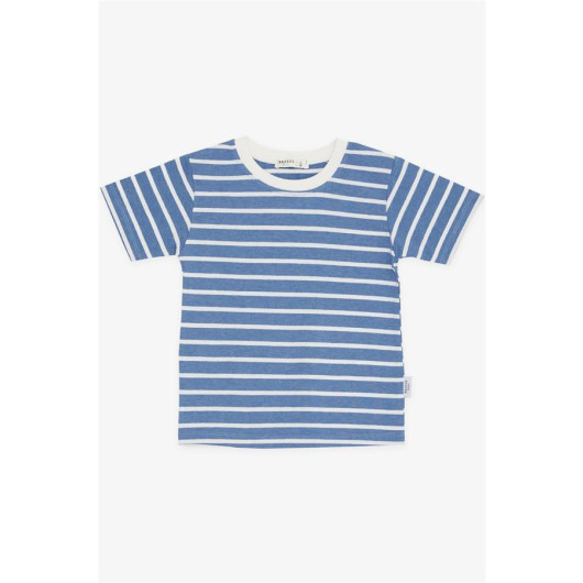 Boys T-Shirt Striped Blue (3-7 Years)