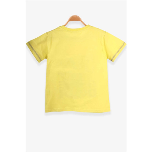 Boys Yellow Games Print T-Shirt (6-12 Years)