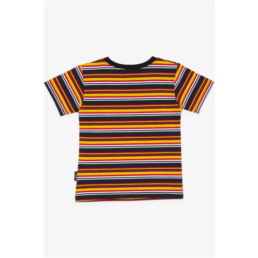 Boys T-Shirt Colorful Stripes Mixed Color (3-7 Years)