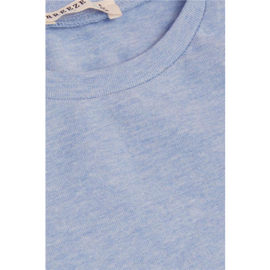 Boy's Long Sleeve T-Shirt Basic Light Blue (Age 1-4)