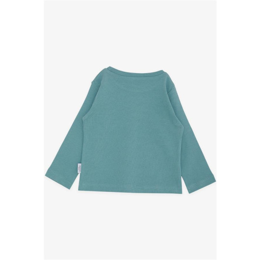 Boy's Long Sleeve T-Shirt Basic Mint Green (Age 1-4)