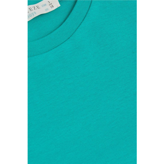Boy's Long Sleeve T-Shirt Basic Green (Age 1-4)