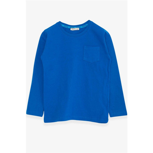 Boy's Long Sleeve T-Shirt With Pocket Sax (8 Years)