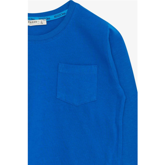 Boy's Long Sleeve T-Shirt With Pocket Sax (8 Years)