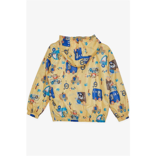 Boy's Raincoat Friendship Themed Animals Patterned (Ages 1-6)