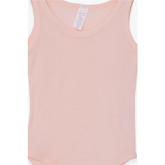Baby Girl Snap Snap Body Jacquard Salmon (9 Months-3 Years)