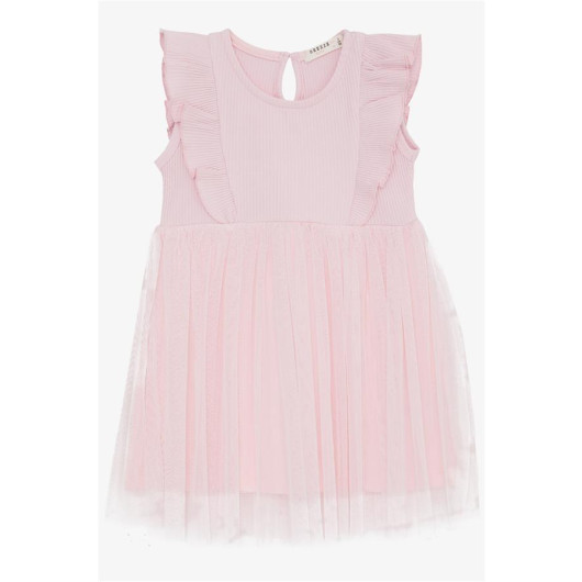 Baby Girl Dress Frilly Tulle Pink (9 Months-3 Years)