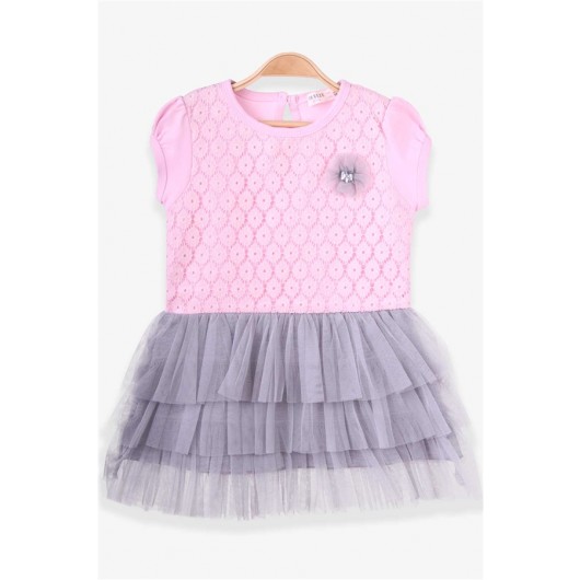 Baby Girl Dress Tulle Powder (9 Months-3 Years)