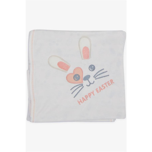Baby Girl Hospital Release Pack Of 10 Cute Bunny Embroidered White (0-3 Months)
