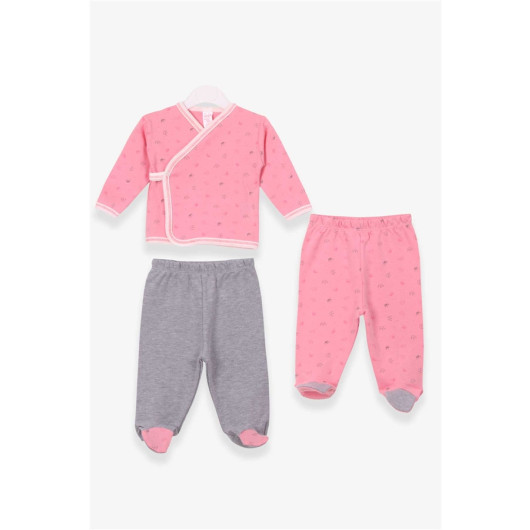 Baby Girl Hospital Exit Triple Crown Patterned Rosehip (0-4 Months)