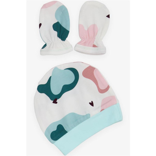 Baby Girl Hospital Release Pack Of 5 Colorful Heart Patterned White (0-3 Months)