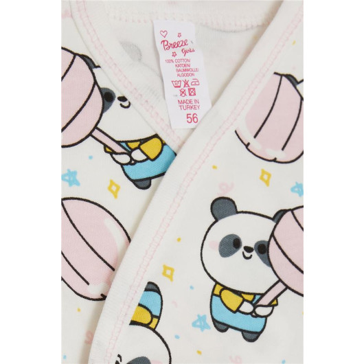 Baby Girl Hospital Release Set Of 5 Cute Candy Panda White (0-3)