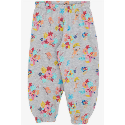Newborn Baby Girls Pajamas Set Half Sleeves Printed Gray Color (9 Months-3 Years)